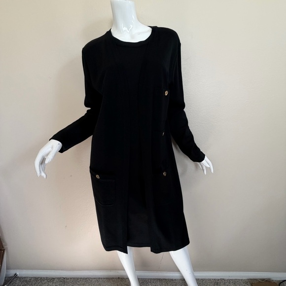 Liz Claiborne Dresses & Skirts - Vintage Liz Claiborne Black Long Sleeve Dress